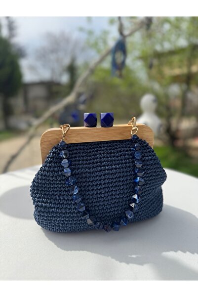 Renkat Handmade Ahşap Kare Burslu Portföy Çanta