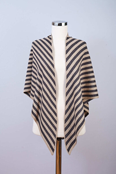 Sebir Moda Şal de tricotat triunghiular în dungi