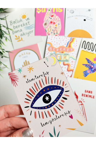 Pankart Evi Set de 8 cărți cu motto - Oferă-ți confirmări pozitive, manifestă...