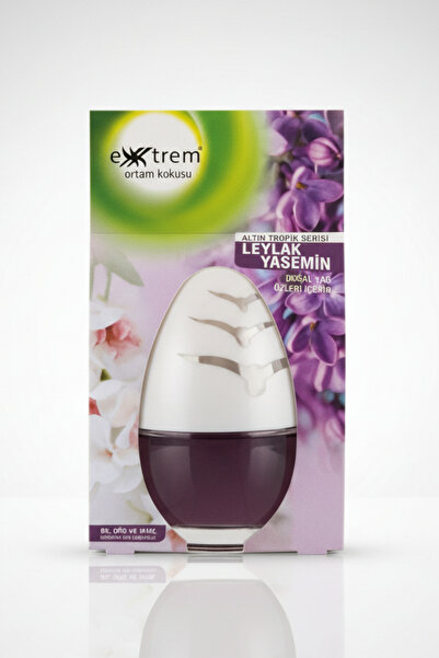EXXTREM Leylak - Yasemin Cam Küre Oda ve Araba Kokusu | Altın Tropik Serisi O...
