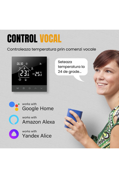 OEM Termostat ambiental programabil smart pentru incalzire in pardoseala