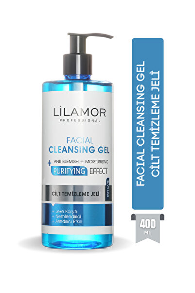 Lilamor Cilt Temizleme Jeli Leke Karşıtı Nemlendirici Arındırıcı Etkili 400 ml