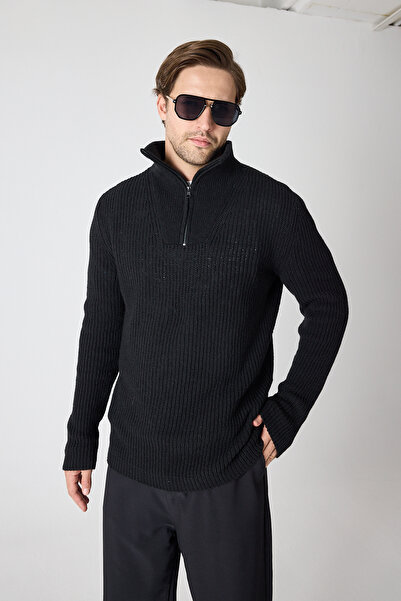 ENQUE سترة صياد السمك بسحاب كبير الحجم للرجال