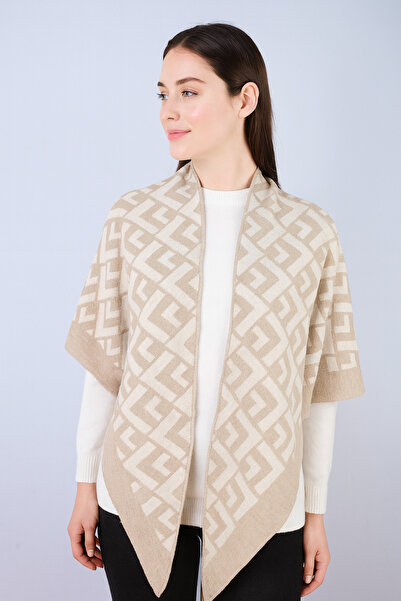 Sebir Moda V Desenli Triko Üçgen Şal