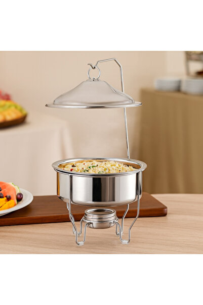 Maxima Indian Stainless Steel Food Chafing Dish Size 4 Litter