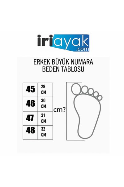 İriayak Large Size Genuine Leather 45-48 / Comfortable Sole Casual Shoes / Men's Sneakers - Suitable for Daily Use