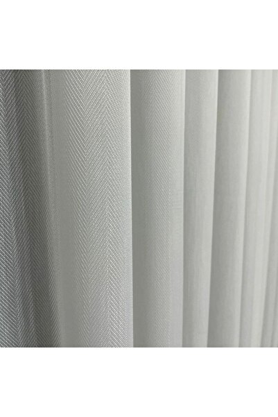 Store Taçhome Balıksırtı Desenli Salon Tülü