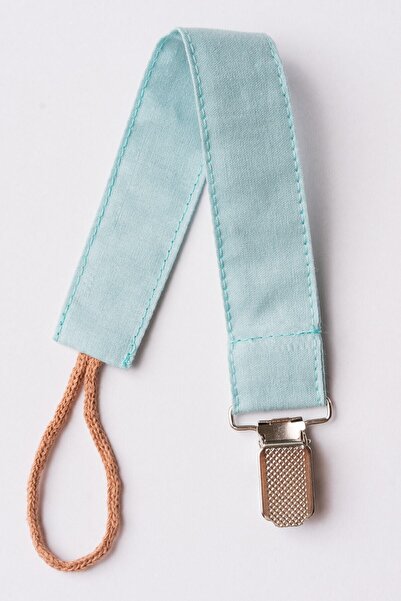 MyVera Su Yeşili Emzik Askısı - Kumaş Pamuk Bağcıklı Emzik Zinciri - Emzik Tu...