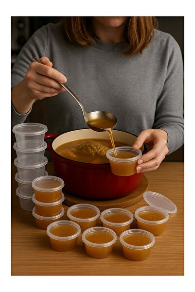 Genel Markalar ELF TOYS Sızdırmaz Sos Kabı 60 ml / 2oz Yuvarlak Kendinden Kap...