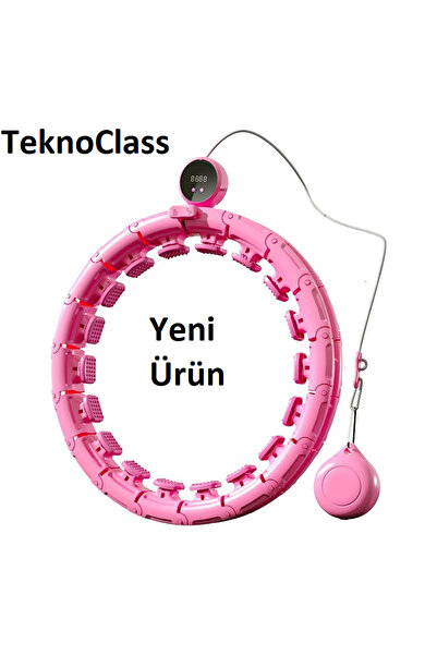TeknoClass Akıllı LCD Ekranlı Hula hoop Egzersiz Çemberi Hulahop Akıllı Plates Halkası bel İnceltme Çemberi