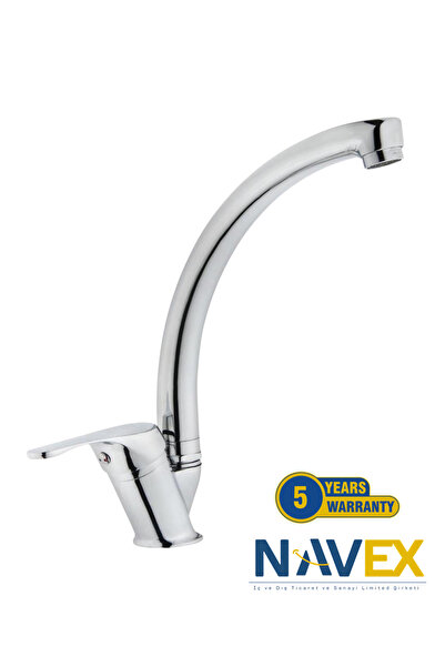 NAVEX Paslanmaz Döner Borulu Kuğu Evye Bataryası 5 Yıl Garantili