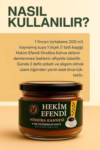 HEKİM EFENDİ Hindiba Kahvesi - (80 Kullanım) Net :200gr