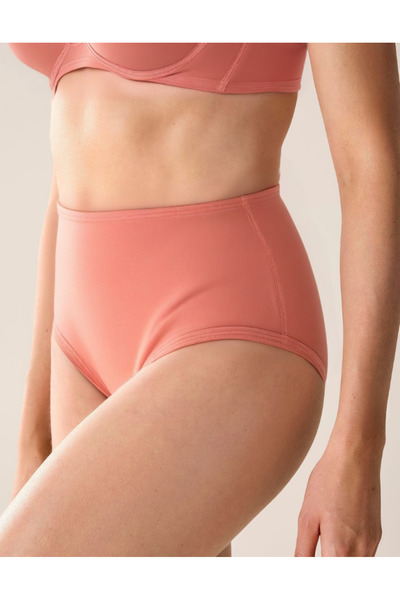 IPL Women's Panties,Women's High Waist Cotton 5-Piece Pink Night Panties Set