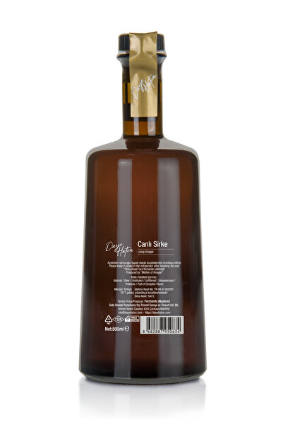 DAYE HATUN Elma Zencefil Sirkesi/Apple Ginger Vinegar (Doğal Fermente Canlı Sirke / Nat. Ferm. / 500 mL)
