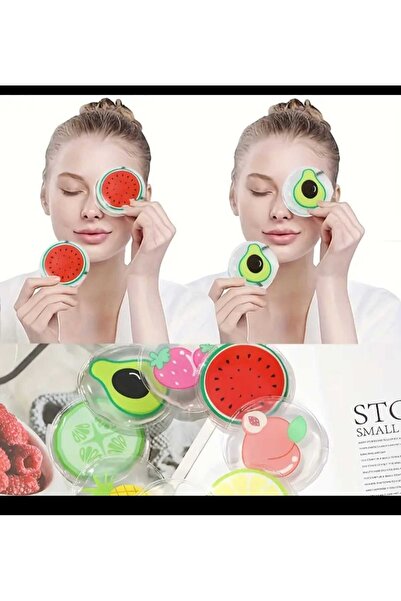 SEVRU Buz jel Ananas Desenli Jel Göz Maskesi Sıcak Ve Soğuk Kullanım