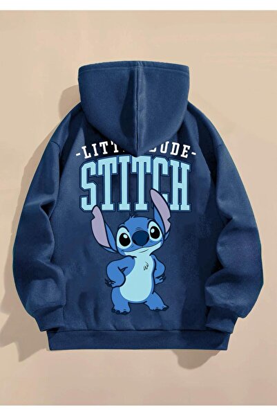 Machetta Hanorac cu imprimeu Little Dude Stitch pentru copii