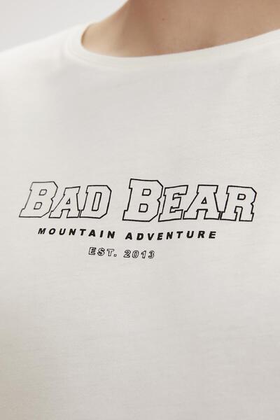 Bad Bear Andrea White Printed Men's T-Shirt