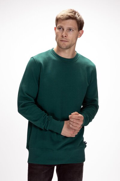 Bad Bear Corner Green Crewneck Men's Sweatshirt