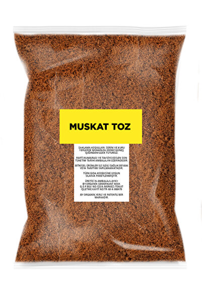 BY ORGANİK Muskat Toz 55 GR ( Öğütülmüş )