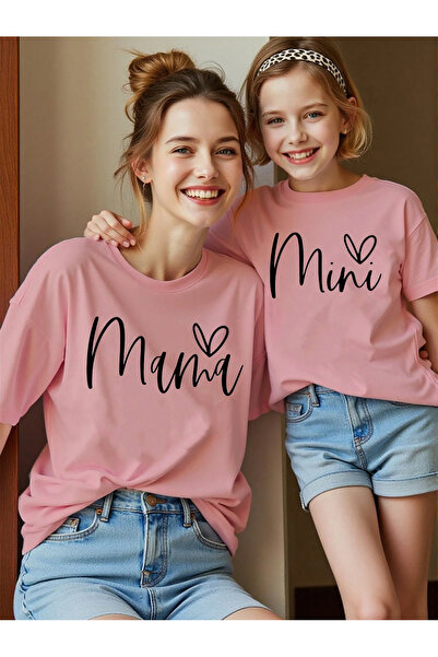 SVART WEAR Σετ μπλουζάκι με συνδυασμό μητέρας και κόρης T-Shirt Twin Girl Child Mother Oversize (ΤΙΜΗ ΜΟΝΟ)