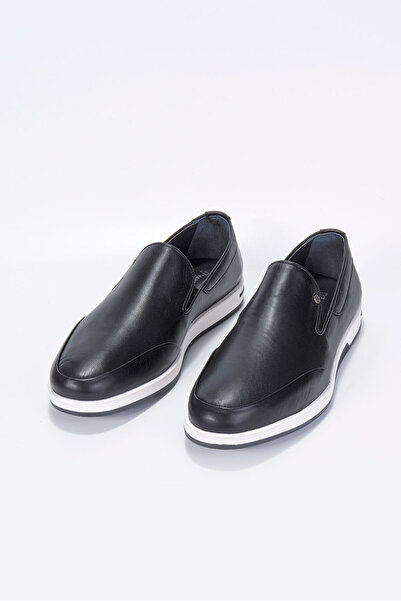 Vantaggio Мъжки обувки от 100% естествена кожа в неоново черно