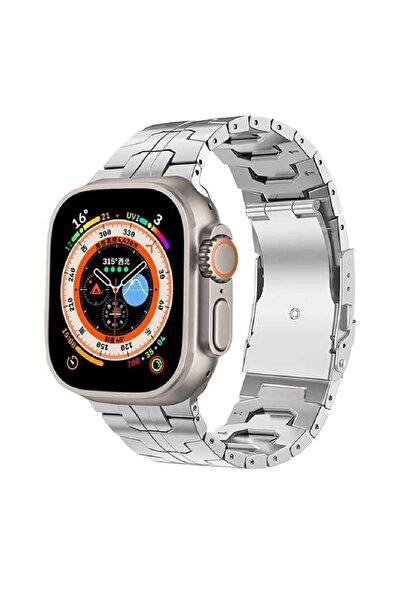 HYX سوار تيتانيوم متوافق مع ساعة Apple Watch Band Ultra 2 مقاس 49 مم و45 مم و...