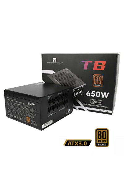 ThermalRight مزود طاقة غير معياري TR-TB 650 S 80+ برونزي - أسود