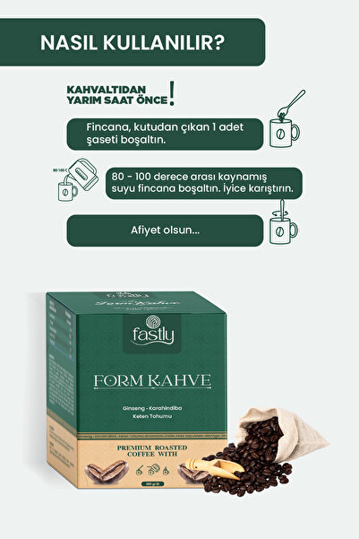 FASTLY Form Kahve - 300 Gram 30 Şase