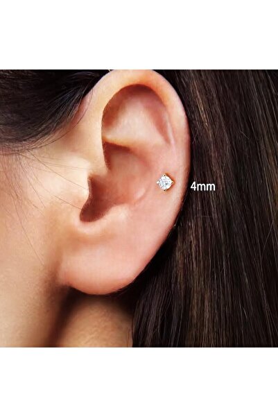 POKAK VIP XUPING Tek Zirkon Taş Çelik Küpe