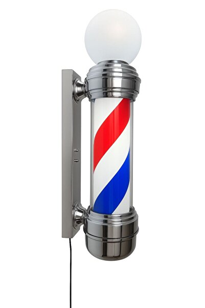 Genel Markalar Krom Tepelambalı Berber Direği %100 Yerli Üretim