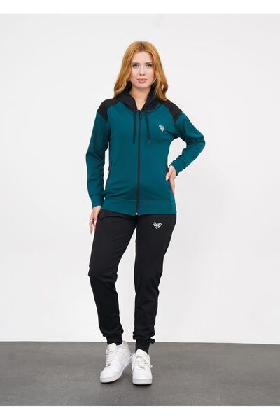 LF LAST FASHION Σετ γυναικεία αθλητική φόρμα με κουκούλα 2 τεμαχίων