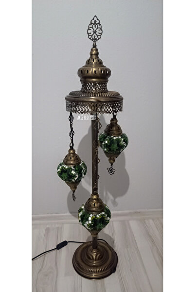 Zem El Yapımı Otantik Mozaik Lambader 3 lü