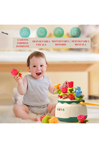 SeLeSe Educational building toy for early childhood development, creative flower basket