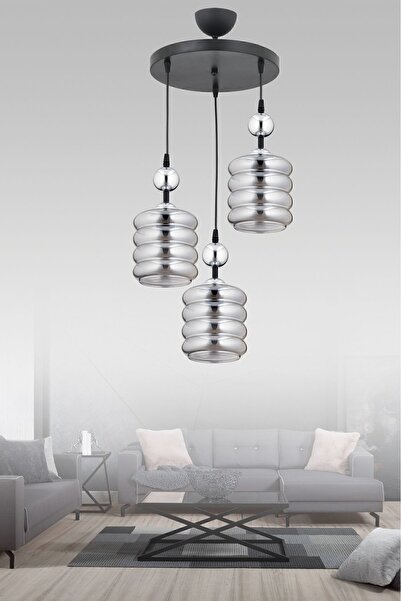 ESSLİGHT Maya 3 Lü Sarkıt Avize Salon Mutfak Yatak Odası