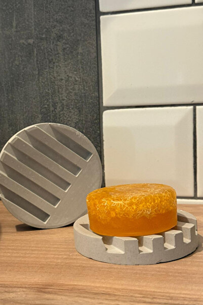 Decorative Concrete Soap Dish,Bathroom Decoration Product,Round Soap Dish
