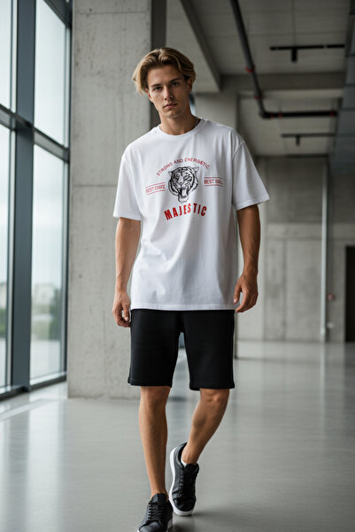 UNCİA OUTDOORS Μπλουζάκι με στάμπα Majestic New Season, Oversize Unisex με λα...