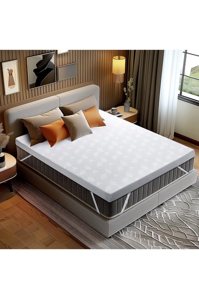 KOZZY HOME Air-Conditioned, Non-Sweating, down Sleeping Pad, Can Be Used in Summer and Winter, Double-Sided (Medium Hard) Thickness 7cm