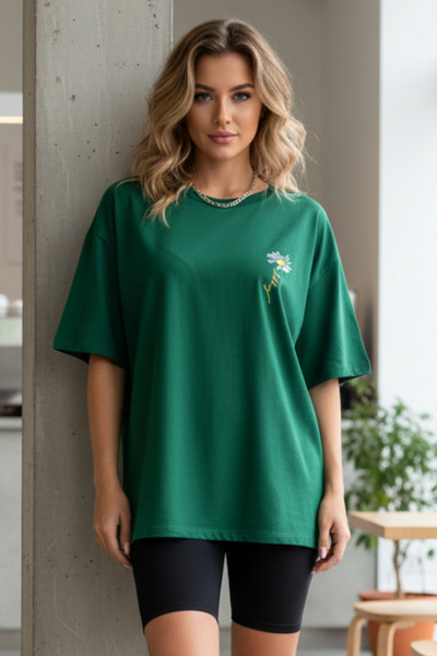 UNCİA OUTDOORS Μπλουζάκι με στάμπα Daisy New Season Oversize Basic