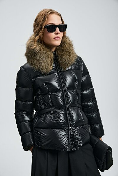 Lufian 122120042 Klemantın Goose down Women's Coat Black