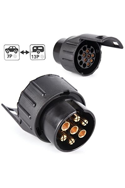 insentiv Karavan/Römork elektrik bağlantısı adaptörü: 7 pin'den 13 pin'e dönüştürücü