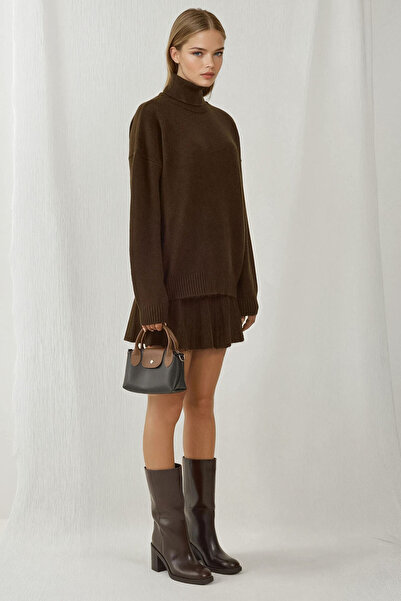 Hiccup Πλεκτό σετ με υψηλό γιακά με υφή BDART