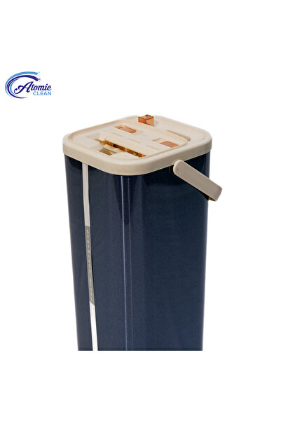 NO BRAND Stainless steel bucket set with flat mop, PB 36, Blue