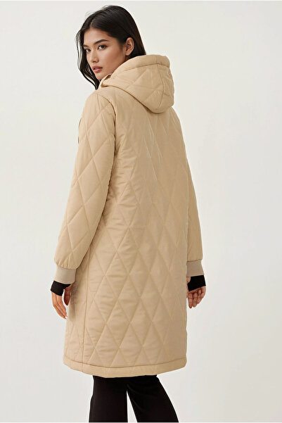 Hiccup Παλτό BDART με μακριά κουκούλα από γκαμπαρντίνα