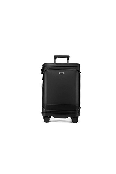 RIMON حقيبة سفر بعجلات مقاس 20 بوصة - مصنوعة من جلد الألياف الدقيقة مع قفل أم...