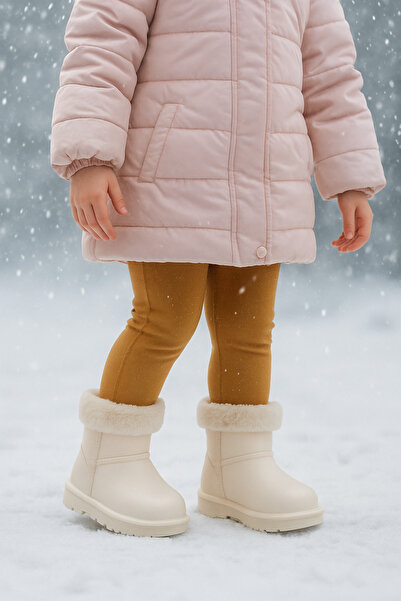 CRAFT MODA Çocuk İçi Kürklü Su Geçirmez Yağmur & Kışlık Bot