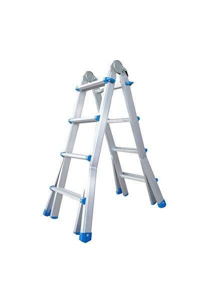 Asil Alüminyum 398 cm Mini Dev Katlanır Uzayan Merdiven (A & I Tipi) | Ev İnş...