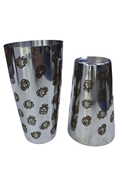 Genel Markalar Tattoo Çelik Boston Shaker - Skull