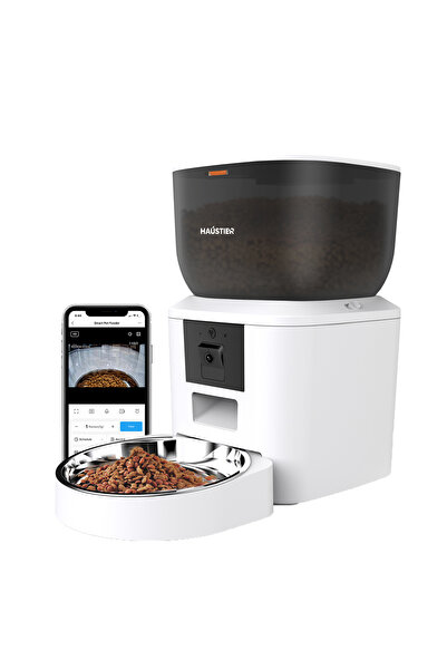 Haustier QQ029 Kameralı 1080P Gece Görüş, Akıllı Kedi Köpek Mama Kabı, 2.4Ghz...