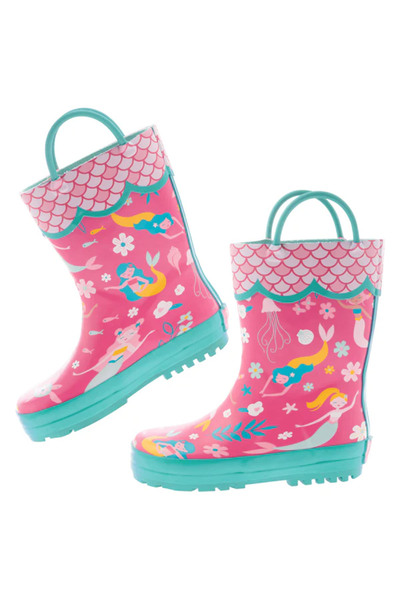 Stephen Joseph Rain Boots Mermaid
