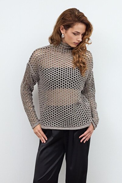 SHERIN Πλεκτό πουλόβερ Mink Hole